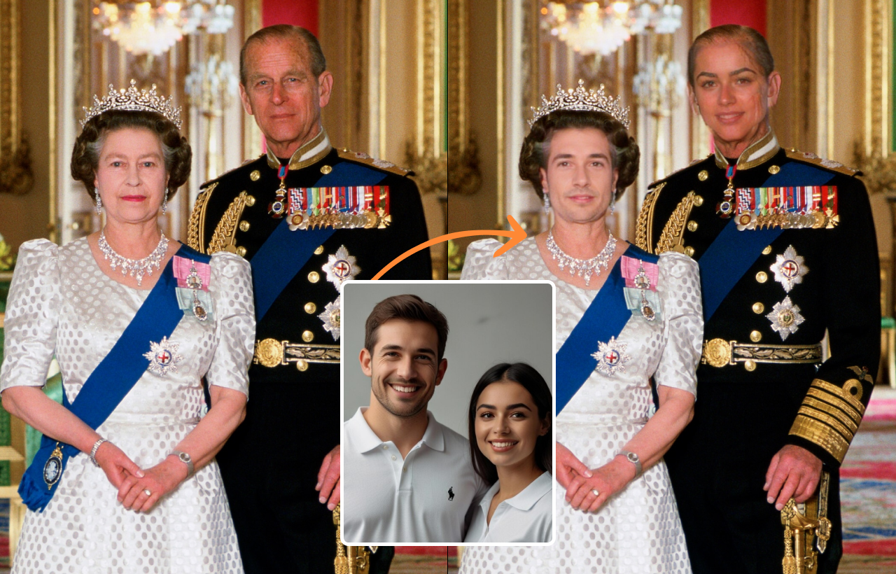 Royal Couple Face Swap